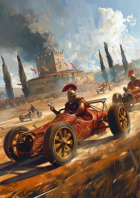 "Chariots of Glory: Epic Roman Racing"